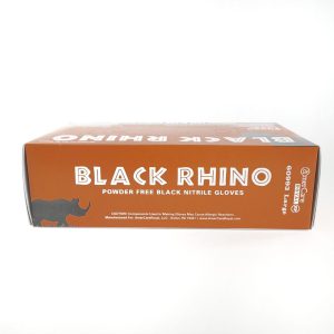 Black Rhino Black Synthetic Nitrile Gloves Large/Med/Small (case)