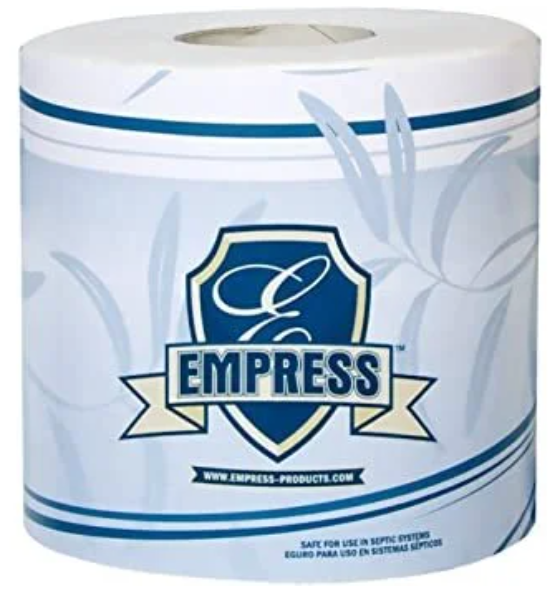 Empress Premium Virgin Bath Tissue 4.25" X 3.25" 2-Ply White