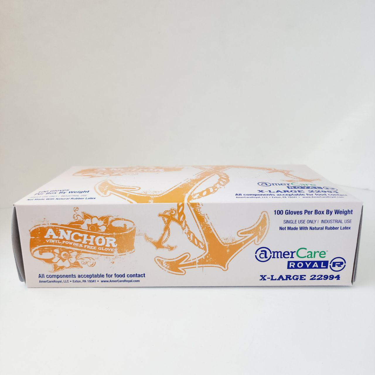 Vinyl XL Gloves - Anchor (Box)