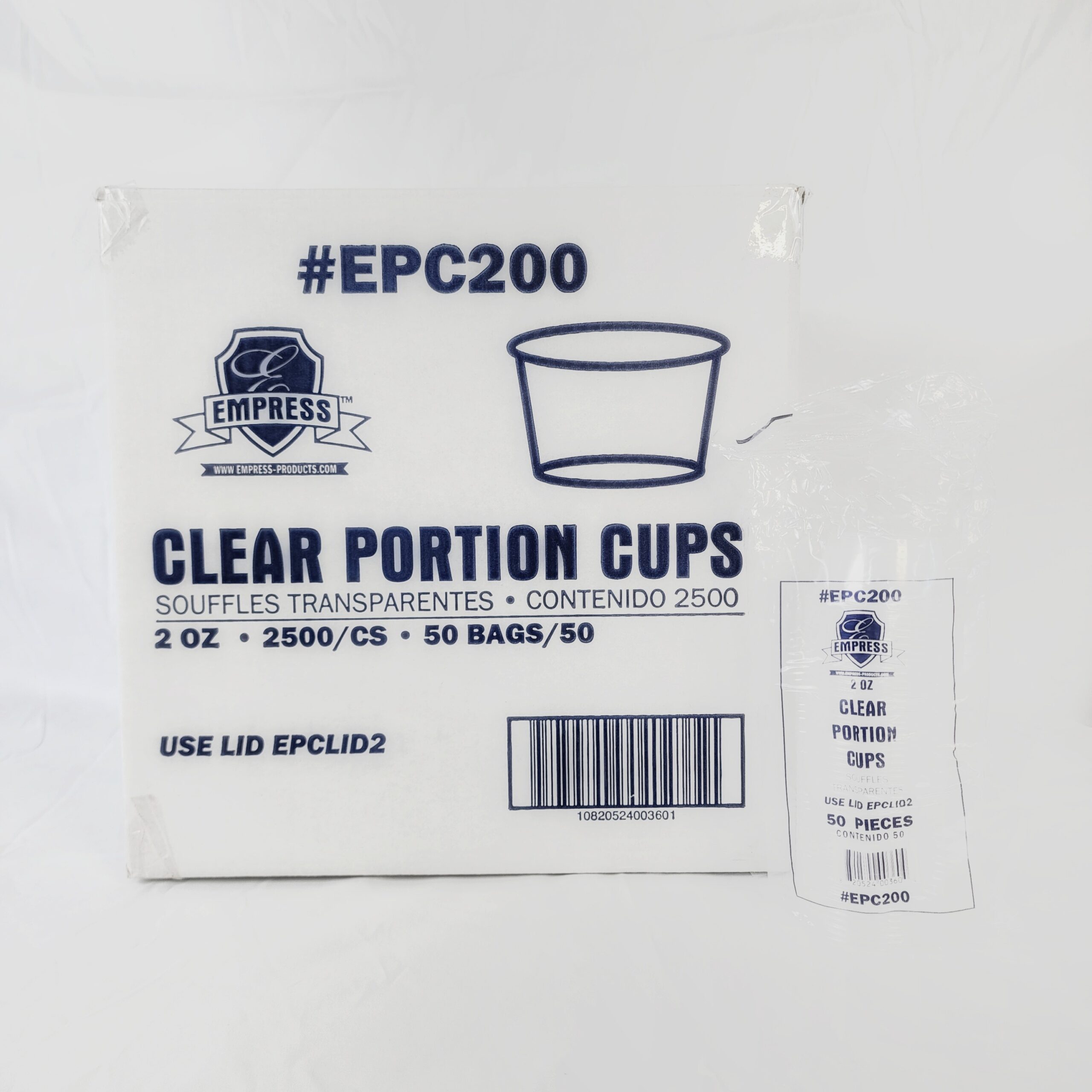 Empress Plastic Portion Cup 2oz Clear